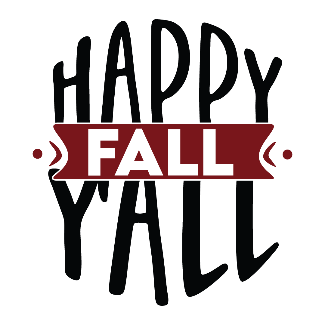 Happy fall yall, Fall and Autumn SVG, Fall and Autumn, Cut File, Instant Download, Commercial use, Silhouette, Clip art, Lucky Clover, cricut designs, svg files, silhouette, holidays, crafts, embroidery, cut files, vector, card stock, glowforge.