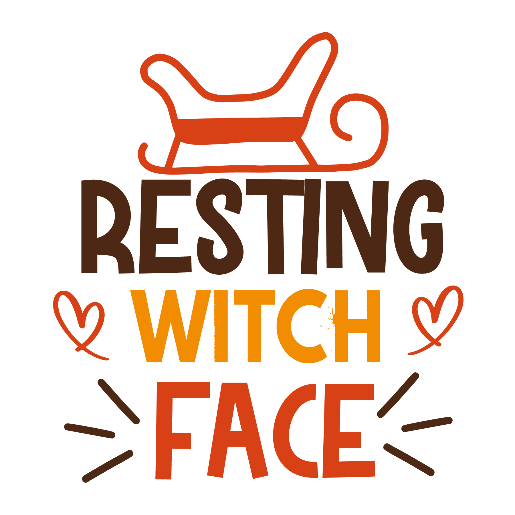 Resting witch face, Halloween SVG , Halloween, Cut File, Instant Download, Commercial use, Silhouette, Clip art, Lucky Clover, cricut designs, svg files, silhouette, holidays, crafts, embroidery, cut files, vector, card stock, glowforge.