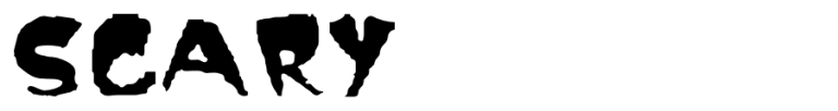 Scary Halloween font preview