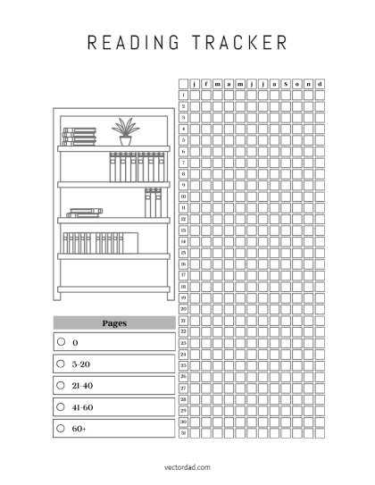 Free Printable Reading Tracker Template