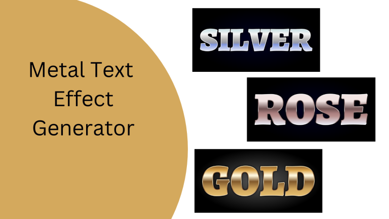 Free Editable Metal Text Effect Generator