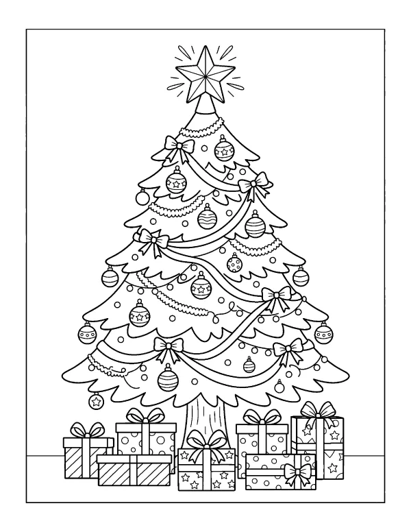 Christmas Tree Christmas coloring page - free printable