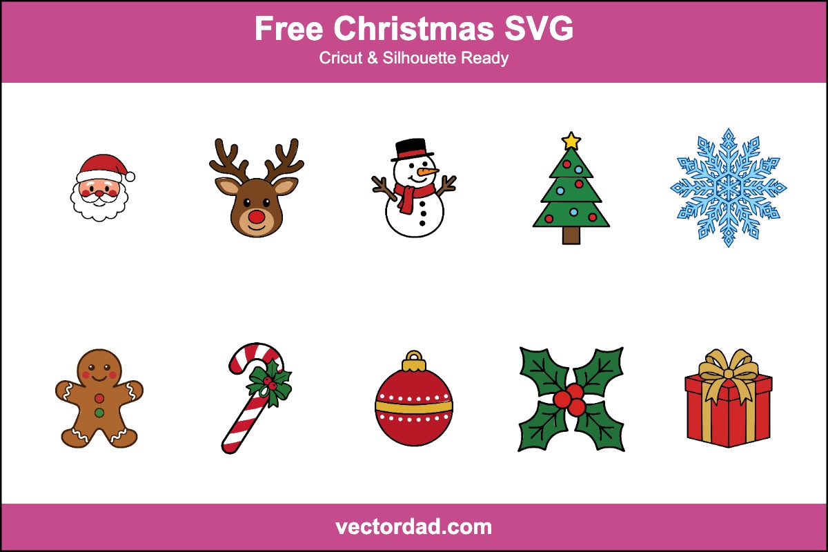 Free Christmas SVG designs for Cricut and Silhouette
