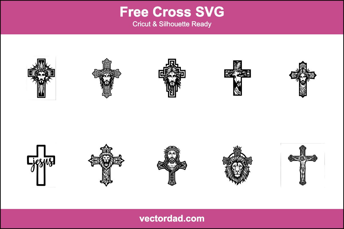 Free Cross SVG designs for Cricut and Silhouette