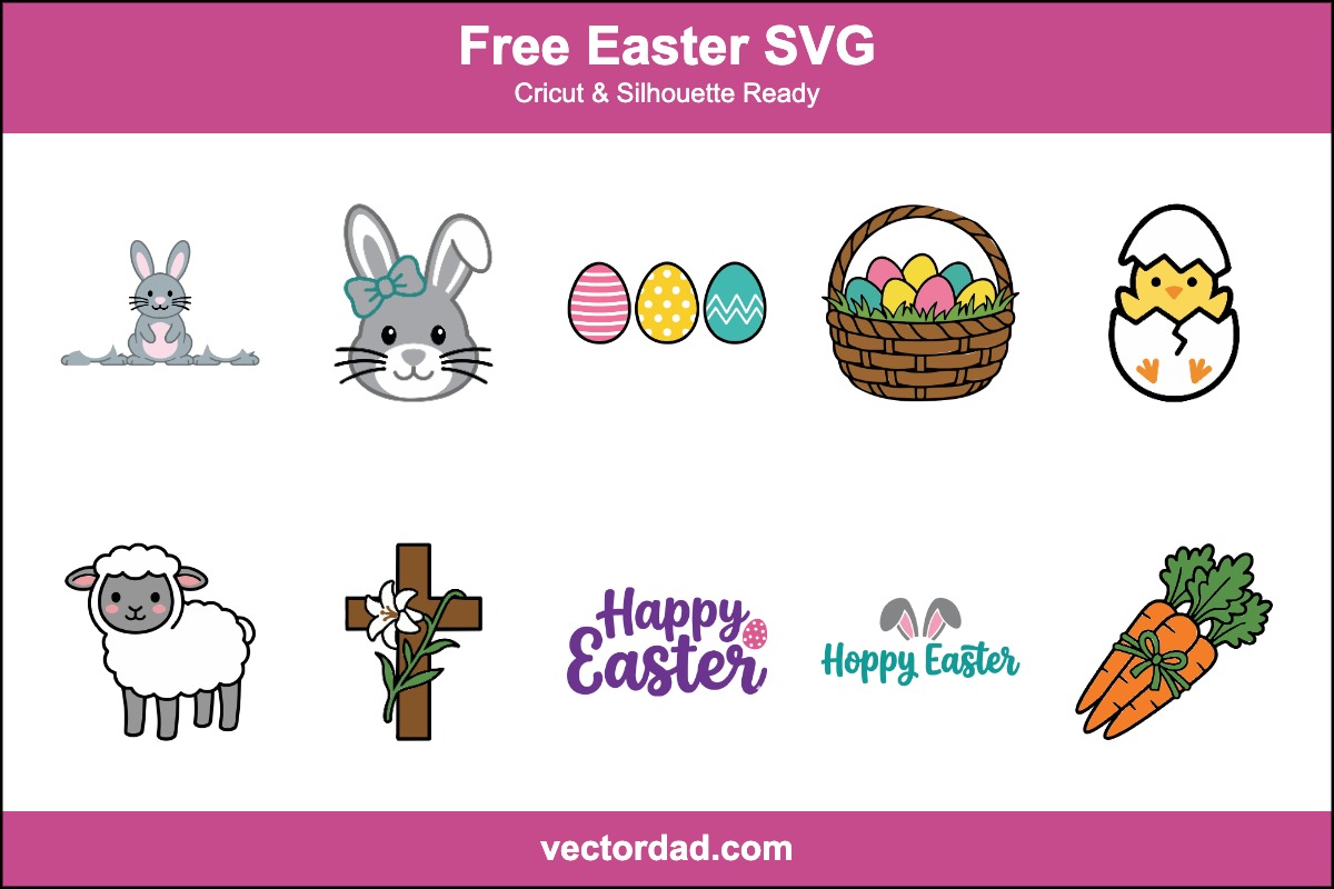 Free Easter SVG designs for Cricut and Silhouette