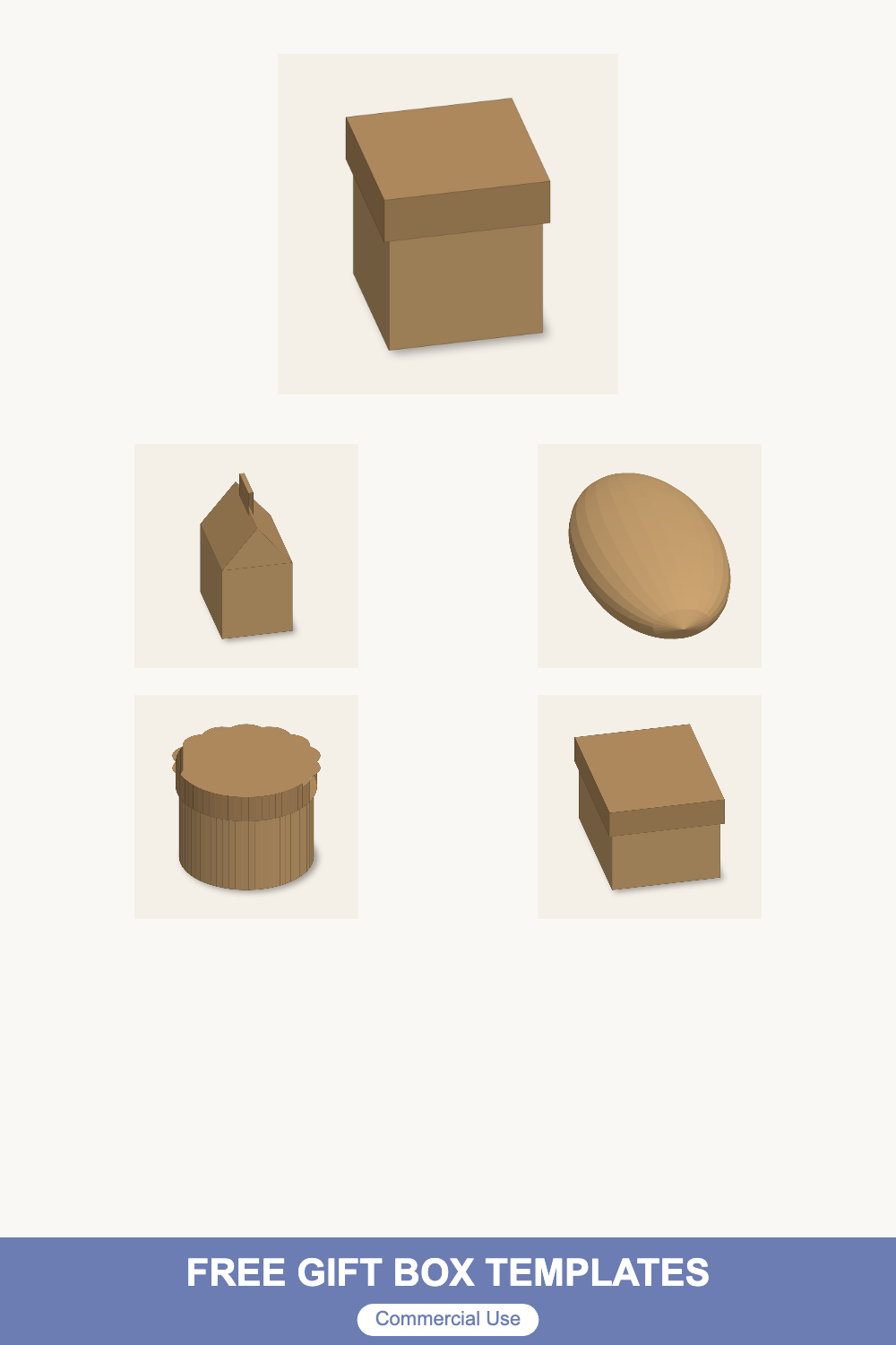 Free GIFT BOX Templates - VectorDad