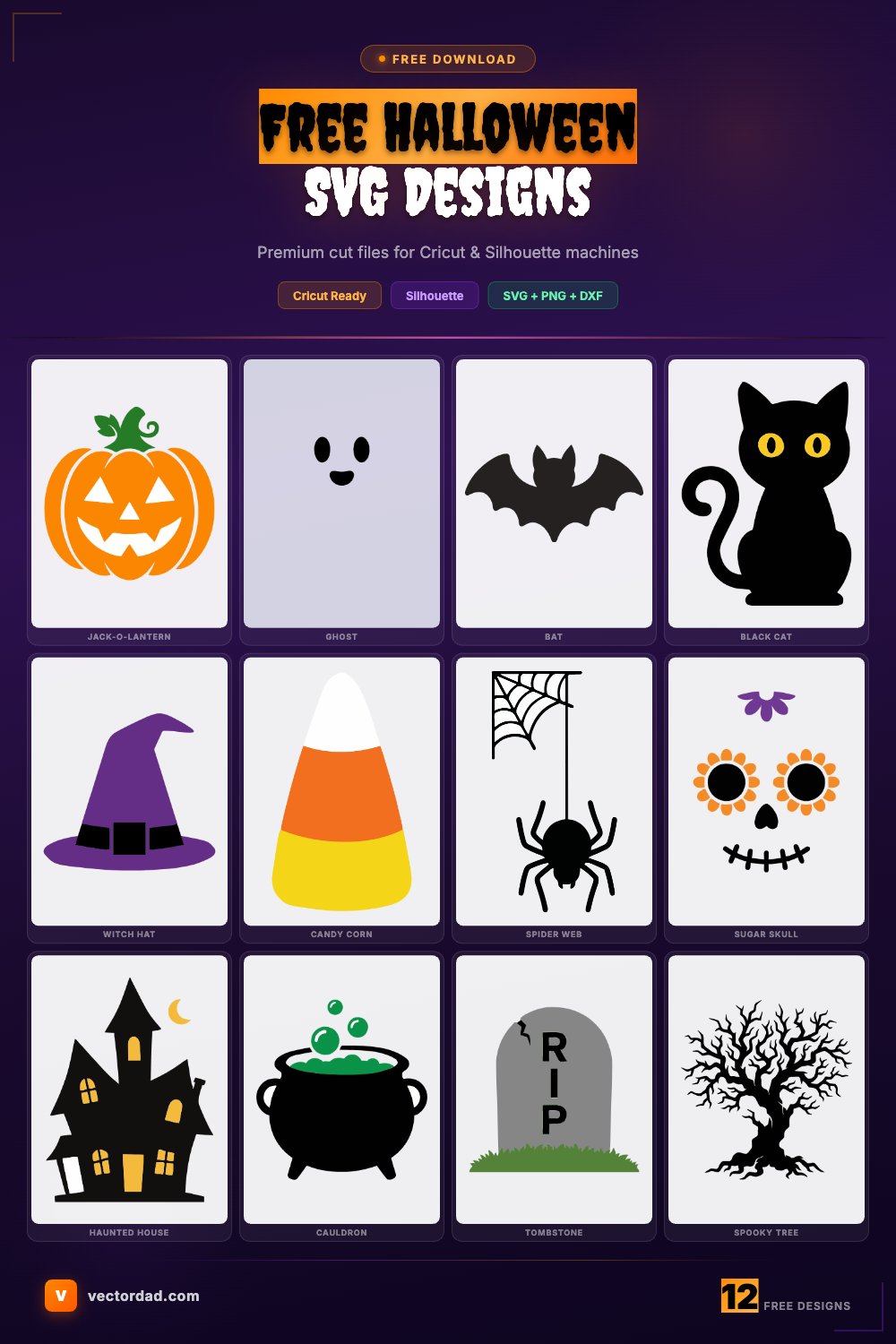 Free Halloween SVG Designs - VectorDad