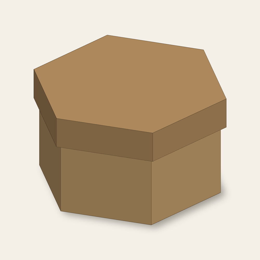 Hexagon Treat Box template