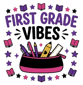 First grade vibes 2 Back to School quotes, Back to School sayings, SVG, Cricut crafts, First day of school, Teacher, Kids, T-shirt, Classroom, Free, Download