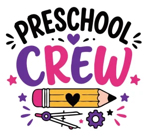 Preschool crew Back to School quotes, Back to School sayings, SVG, Cricut crafts, First day of school, Teacher, Kids, T-shirt, Classroom, Free, Download