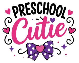 Preschool cutie Back to School quotes, Back to School sayings, SVG, Cricut crafts, First day of school, Teacher, Kids, T-shirt, Classroom, Free, Download