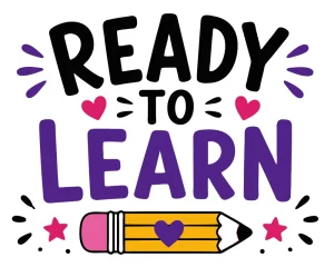 Ready to learn Back to School quotes, Back to School sayings, SVG, Cricut crafts, First day of school, Teacher, Kids, T-shirt, Classroom, Free, Download