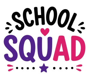School squad Back to School quotes, Back to School sayings, SVG, Cricut crafts, First day of school, Teacher, Kids, T-shirt, Classroom, Free, Download
