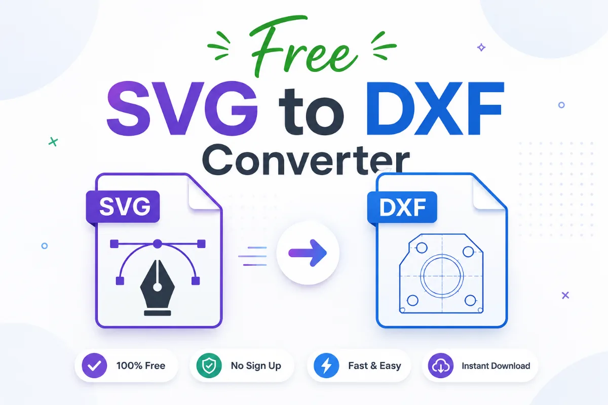 SVG to DXF converter — laser and CNC ready vector output