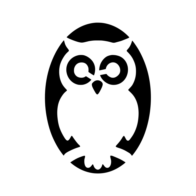 Owl pumpkin carving stencil, free printable template