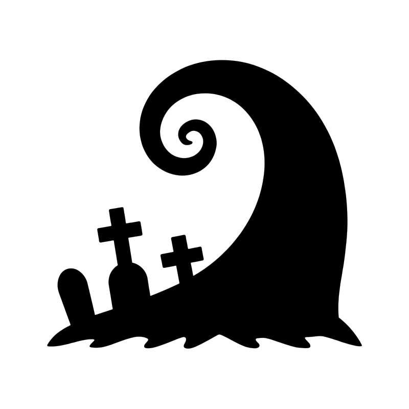 Gravestone pumpkin carving stencil, free printable template