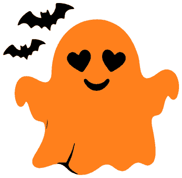 Bat Ghost template, free printable ghost shape to cut out