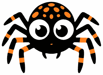 Big-Eyed Spider spider SVG cut file and printable Halloween template