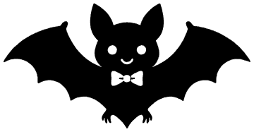 Bow Tie Bat template, free printable bat shape to cut out