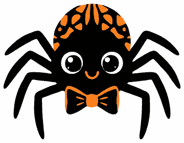 Bow Tie Spider spider SVG cut file and printable Halloween template