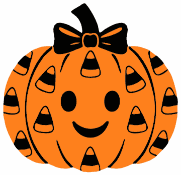 Candy Corn Pumpkin pumpkin SVG cut file and printable Halloween template