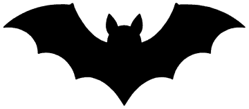 Classic Bat template, free printable bat shape to cut out