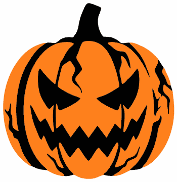 Classic Jack-o'-Lantern pumpkin SVG cut file and printable Halloween template