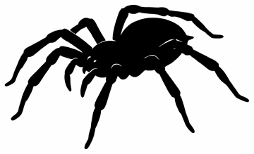 Crawling Spider spider SVG cut file and printable Halloween template