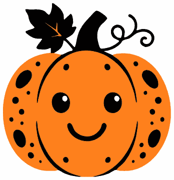 Cute Pumpkin pumpkin SVG cut file and printable Halloween template