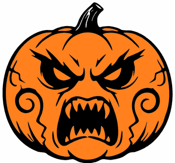 Furious Pumpkin pumpkin SVG cut file and printable Halloween template