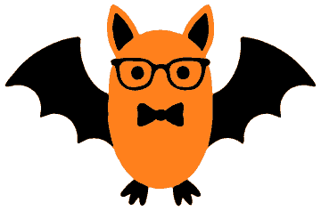 Glasses Bat template, free printable bat shape to cut out
