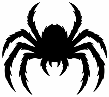 Hairy Spider spider SVG cut file and printable Halloween template