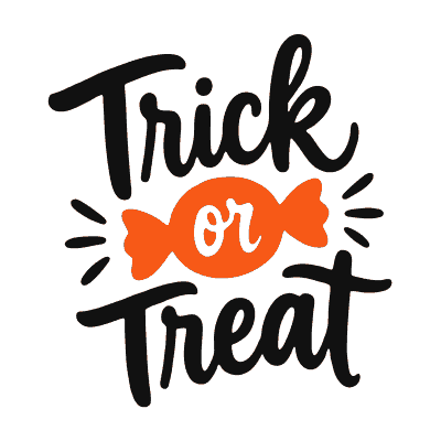 Trick or Treat free Halloween SVG cut file for Cricut and Silhouette