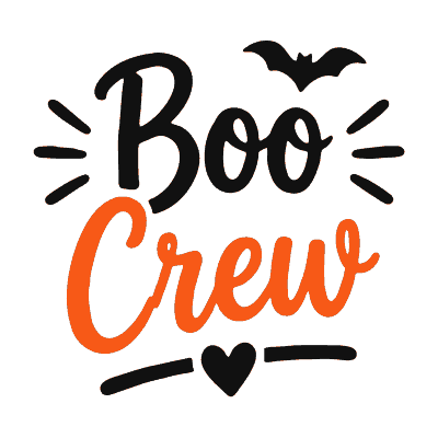 Boo Crew free Halloween SVG cut file for Cricut and Silhouette