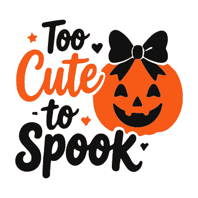 Too Cute to Spook free Halloween SVG cut file for Cricut and Silhouette