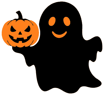 Jack-o’-Lantern Ghost template, free printable ghost shape to cut out