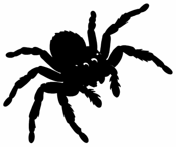 Jumping Spider spider SVG cut file and printable Halloween template