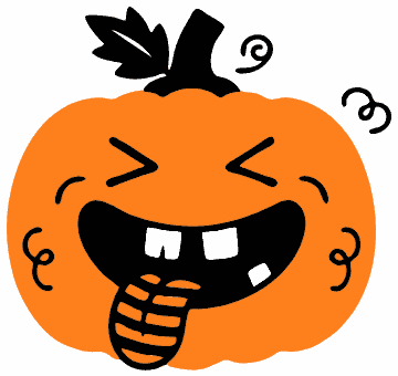 Laughing Pumpkin pumpkin SVG cut file and printable Halloween template