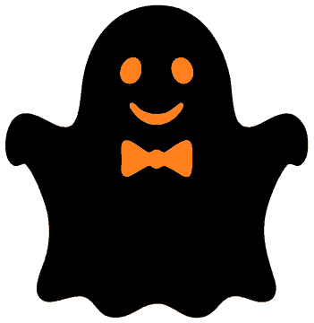 Party Ghost template, free printable ghost shape to cut out