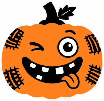 Patched Pumpkin pumpkin SVG cut file and printable Halloween template