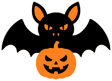Pumpkin Bat template, free printable bat shape to cut out