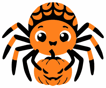Pumpkin Spider spider SVG cut file and printable Halloween template