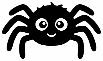 Round Spider spider SVG cut file and printable Halloween template
