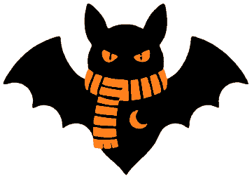 Scarf Bat template, free printable bat shape to cut out
