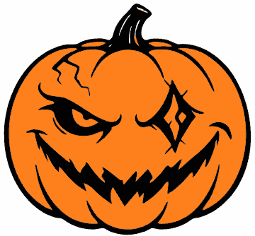 Sinister Jack-o'-Lantern pumpkin SVG cut file and printable Halloween template