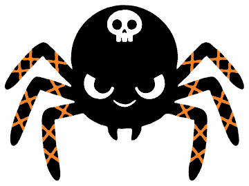 Skull Spider spider SVG cut file and printable Halloween template