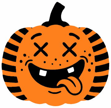 Striped Pumpkin pumpkin SVG cut file and printable Halloween template