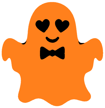 Sweetheart Ghost template, free printable ghost shape to cut out