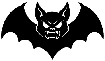 Vampire Bat template, free printable bat shape to cut out