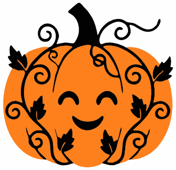 Vine Pumpkin pumpkin SVG cut file and printable Halloween template